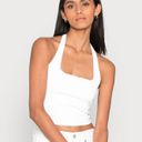 Abercrombie & Fitch  White Ribbed Halter Top Photo 0