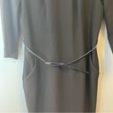 MM.LaFleur  Dress Black Etsuko Dress Belted w/ Pockets Sz 10 EUC Wondertek Fabric Photo 9