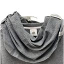 CAbi 3996 ATC Oversized Cowl Neck Split Back Gray Hoodie Sweatshirt Sz Small Photo 3