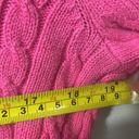 Ralph Lauren  vintage “Barbie pink” 100% cotton cable knit sweater sz Lg Photo 8