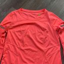 Xersion  Running Long Sleeve Workout Top Coral Orange Peach Pink Size S Slim Fit Photo 2