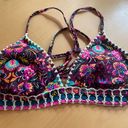 Xhilaration Multicolor Floral Bikini Top Photo 0