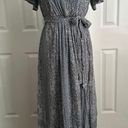 Knox Rose NWT  Blue Print V Neck Maxi Dress Size Small Photo 1