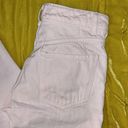 ZARA Size 4 High Waisted Button Down Fly Pale Pink Ankle Length Jeans Photo 7