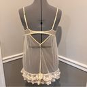 Victoria's Secret Victoria Secret Sexy Lingerie white/Cream Sheer Front Slit Open Size Medium Photo 3