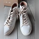 Soludos  Ibiza High Top Sneaker white leather new in box 8.5 Photo 3