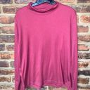 L.L.Bean  Maroon Red Supima Cotton Long Sleeve Turtleneck Shirt Women's Large Photo 0