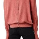 All Saints Elgar Cowl Neck Snap Button Back Rib Trim Sweater in Rustic Orange Photo 1