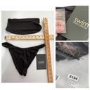 Naked Wardrobe  Swim Black Bandeau Bikini Swimsuit NEW Sz XS Style NW-W0739 Photo 9