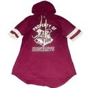 Harry Potter  Hogwarts Women's Burgundy Hoodie T-Shirt Juniors Size Large Photo 0