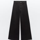 ZARA High Waist Marine Jeans Photo 1