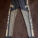 NFL New Orleans Saints black and gold striped leggings S Photo 2