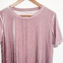 Old Navy  Plum Tonic Velvet Short Sleeve Polyester Blend Top Photo 1