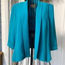 Alberto Makali  Caribbean Blue open front blazer size medium Photo 0