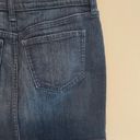 Old Navy  Dark Denim Mini Skirt Zippers Size 2  Stretch Fit Low Rise Cowgirl Punk Photo 6