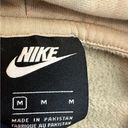  Cropped Hoodie Full Zip Tan With Black Nike Check Women’s Medium Photo 1