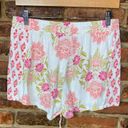 Carole Hochman  White Floral Sleepwear Pajama Shorts Women's Size Medium Photo 2