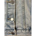 Banana Republic  Women's Small Blue Distressed Denim Basic Jean Jacket Photo 5