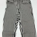 Tripp NYC 005 Daang Goodman  black white striped skinny denim jean size 25 Photo 2