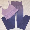 Free People NEW Set!  X CLASS GOOD KARMA Ruched Crop Tank Top Ombré Leggings XS/S Photo 0