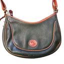 Dooney & Bourke Vintage  All Weather Leather Crescent Hobo Shoulder Bag Black Photo 2