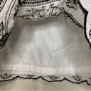 Pendleton  100% Cotton White Embroidered Pleated Skirt Photo 4