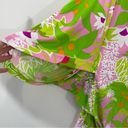 Trina Turk  La Palma Green Floral Print Tunic Swim Coverup Mini Dress Size Small Photo 6