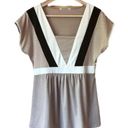 Krass&co VINTAGE Austin Clothing . cap sleeve color block babydoll top size medium Photo 0