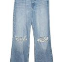 ZARA Wide Leg High Rise Distressed Jeans Size 4 new Photo 0