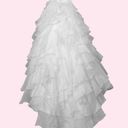 Allure Bridals Wedding Dress Strapless Cascading Tulle Layers Jeweled Beads Gown Size 8 Photo 1