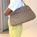 Gucci  Eclipse GG Brown Canvas and Leather Shoulder Bag Photo 1