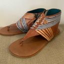 ROAN by Bed Stu Almond Esme Leather Strappy Thong Sandal size 6 Tan Photo 5