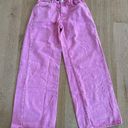 Pretty Little Thing  - Baggy Wide Leg Jeans in Pink Photo 0