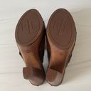 Ralph Lauren Lauren  Brown Suede Studded Heeled Platform Mule Clogs- Size 8.5 Photo 9