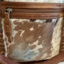 Urban Outfitters Cowboy Leather Cowhide Large Western Tote Photo 4