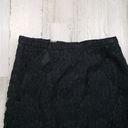 Anne Klein  II Black Knee Length Lace Straight Pencil Skirt Women's Size 6 Photo 3