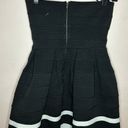 Sans Souci San Souci Black And White Strapless Mini Dress Photo 4