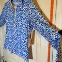 Gottex Golf Tennis Top XS Women’s Long Sleeve Shirt (Santorini Blue) NWT $88 Photo 1