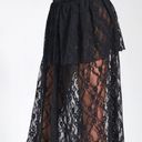 Miss Circle Quennell Black Lace Corset Maxi Dress Photo 2