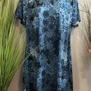 Coldwater Creek # 8  shades of blue knit shirt dress size 1X Photo 0