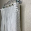 Pendleton  100% Cotton White Embroidered Pleated Skirt Photo 2