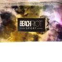 Beach Riot  Sport Women's Size XS Leah Colorful Tie Dye Sports Bra Black Ribbed Photo 5