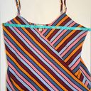 Allison Joy  Colorful Spaghetti Strap Sleeveless Striped Tank Size Medium Y2k Photo 3