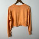 Sweaty Betty  Orange Cropped Sweatshirt Crewneck Pullover Sweater Womens 8-10 Photo 4