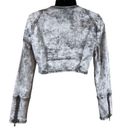 Bebe  Acid Washed Cropped Denim Moto Jacket Photo 9