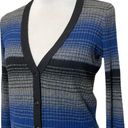 Vince  Cashmere Blend V Neck Cardigan Button Closure Womens Small Pockets Striped Photo 5