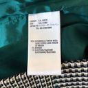 Houndstooth Escada  Black White Green Pencil Skirt size 4/34 Photo 8