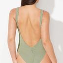 Swimsuit For All NWT (M) Alina Crinkle Low Back Cinched One Piece Sage Green by Swimsuits for All Photo 0