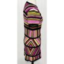 Missoni for Target Stripes Crew Neck Knitted Mini Dress Pink Black Size Medium Photo 6