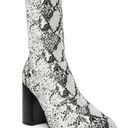 Steve Madden  Trent Knit Ankle Bootie Shoes‎ Snake Print Textile, Womens Size 7.5 Photo 0